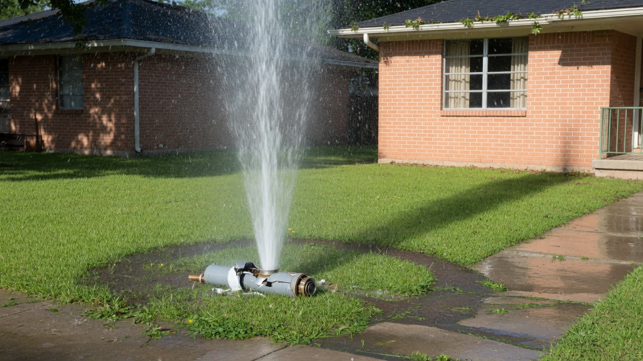 Emergency Sprinkler Repair — Spring job